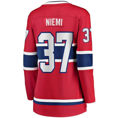 Antti Niemi 37 Montreal Canadiens Women's Red Home Breakaway Player Jersey