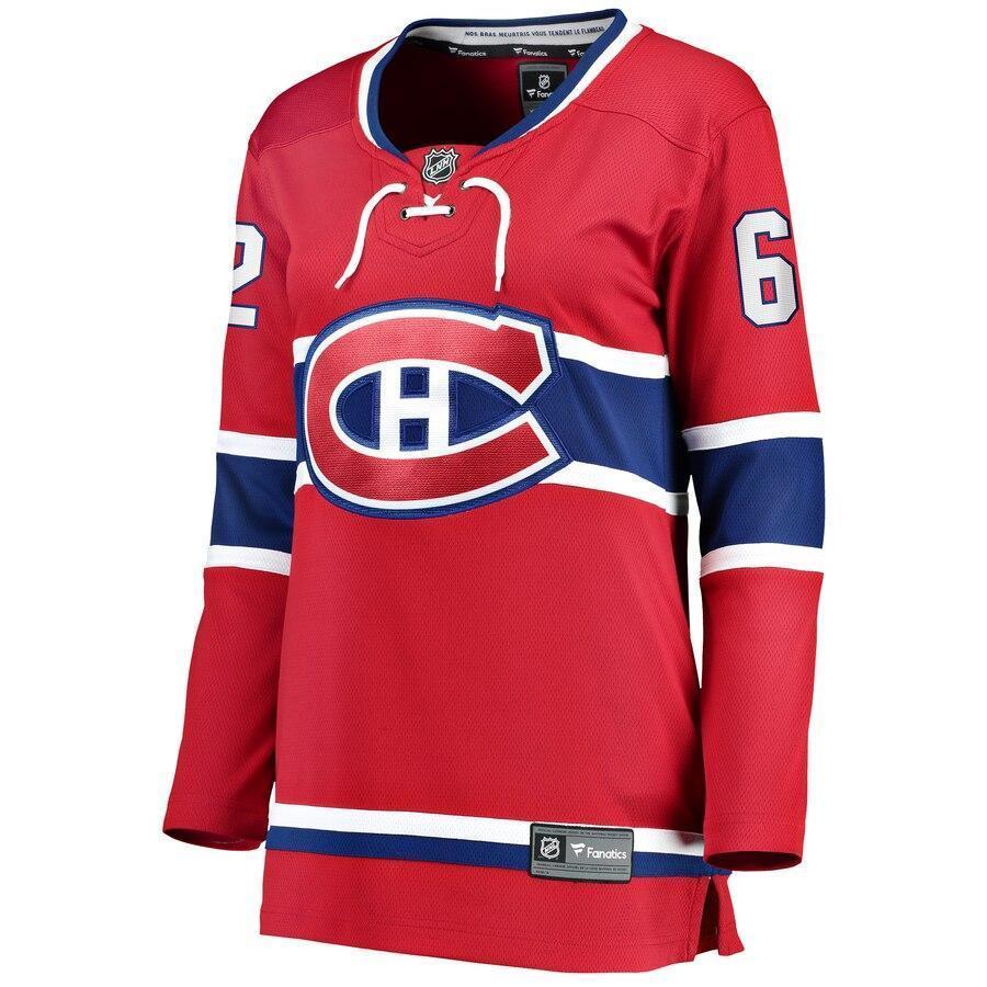 Artturi Lehkonen 62 Montreal Canadiens Women's Red Home Breakaway Player Jersey