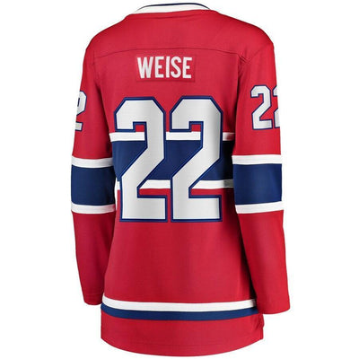 Dale Weise 22 Montreal Canadiens Women's Red Home Breakaway Player Jersey