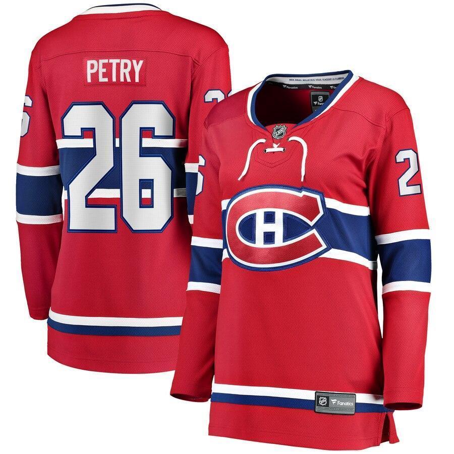Jeff Petry 26 Montreal Canadiens Women's Red Home Breakaway Player Jersey