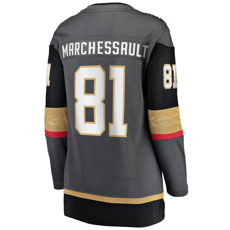 Jonathan Marchessault Vegas Golden Knights  Branded Women's Home Breakaway Player Jersey – Black