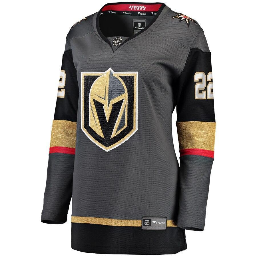Nick Holden 22 Vegas Golden Knights Women's Black Home Breakaway Player Jersey