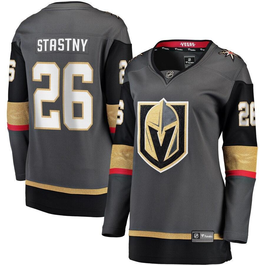 Paul Stastny 26 Vegas Golden Knights Women's Black Home Breakaway Player Jersey
