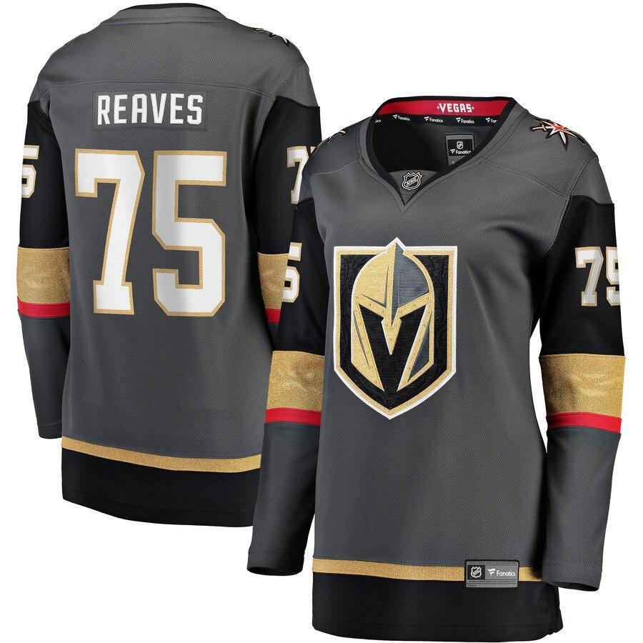 Ryan Reaves Vegas Golden Knights  Branded Women's Home Breakaway Player Jersey – Black