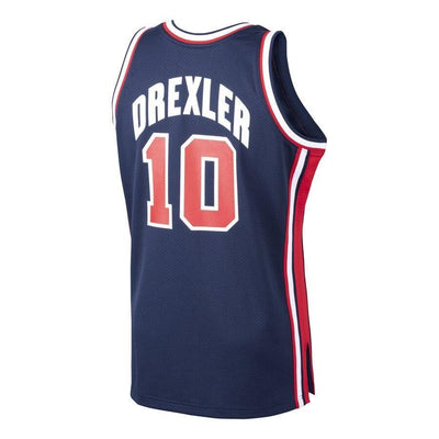 Clyde Drexler USA Basketball Home 1992 Dream Team Authentic Jersey - Navy