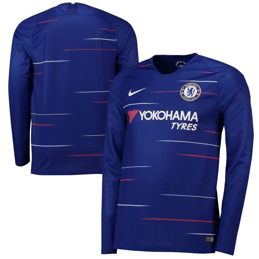 Chelsea Nike 2018/2019 Home Replica Long Sleeve Jersey – Blue