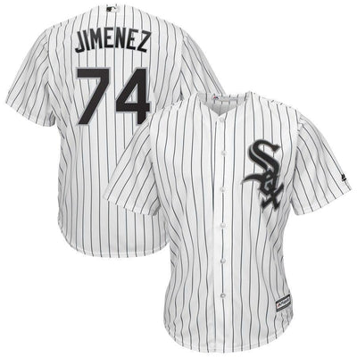 Eloy Jimenez 74 Chicago White Sox Home Cool Base Player Replica Jersey – White/Black