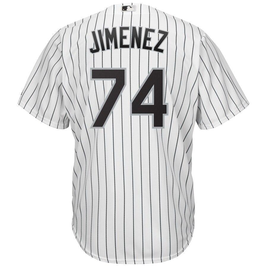 Eloy Jimenez 74 Chicago White Sox Home Cool Base Player Replica Jersey – White/Black