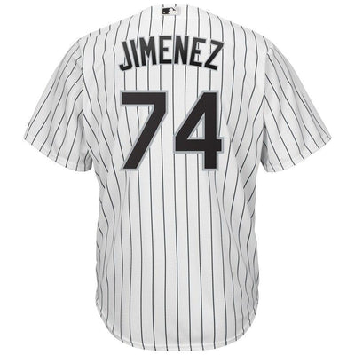 Eloy Jimenez 74 Chicago White Sox Home Cool Base Player Replica Jersey – White/Black