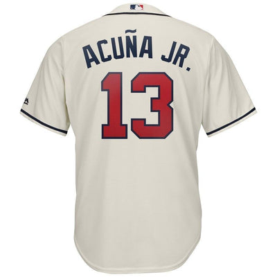 Ronald Acuna Jr. Atlanta Braves Majestic Alternate Cool Base Player Replica Jersey