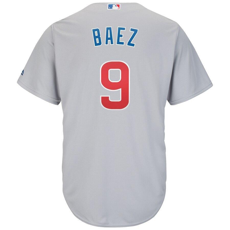Javier Baez Chicago Cubs Majestic Away Cool Base Player Replica Jersey
