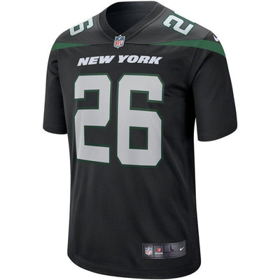 Le'Veon Bell 26 New York Jets Stealth Black Game Jersey