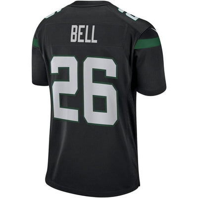 Le'Veon Bell 26 New York Jets Stealth Black Game Jersey