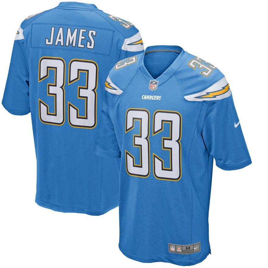 Derwin James 33 Los Angeles Chargers Powder Blue Game Player Jersey