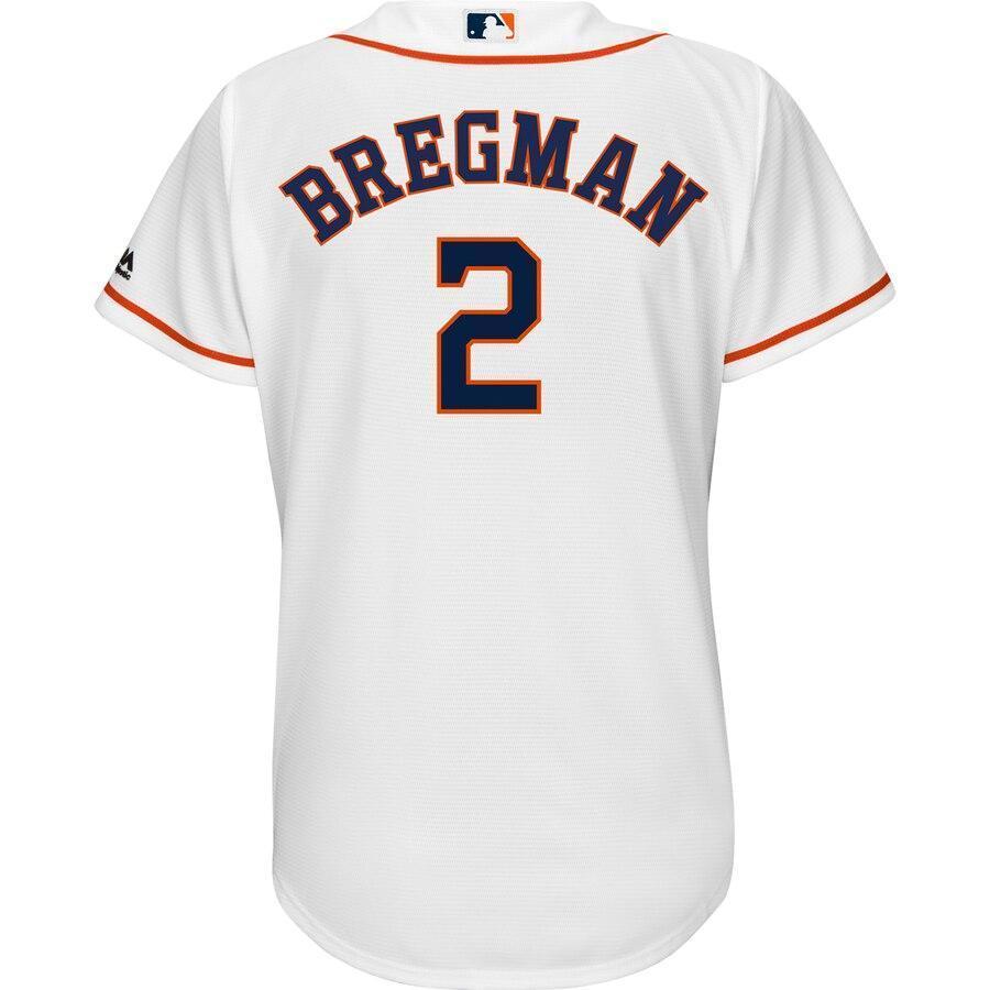 Alex Bregman 2 Houston Astros Women's White Home Cool Base Player Jersey