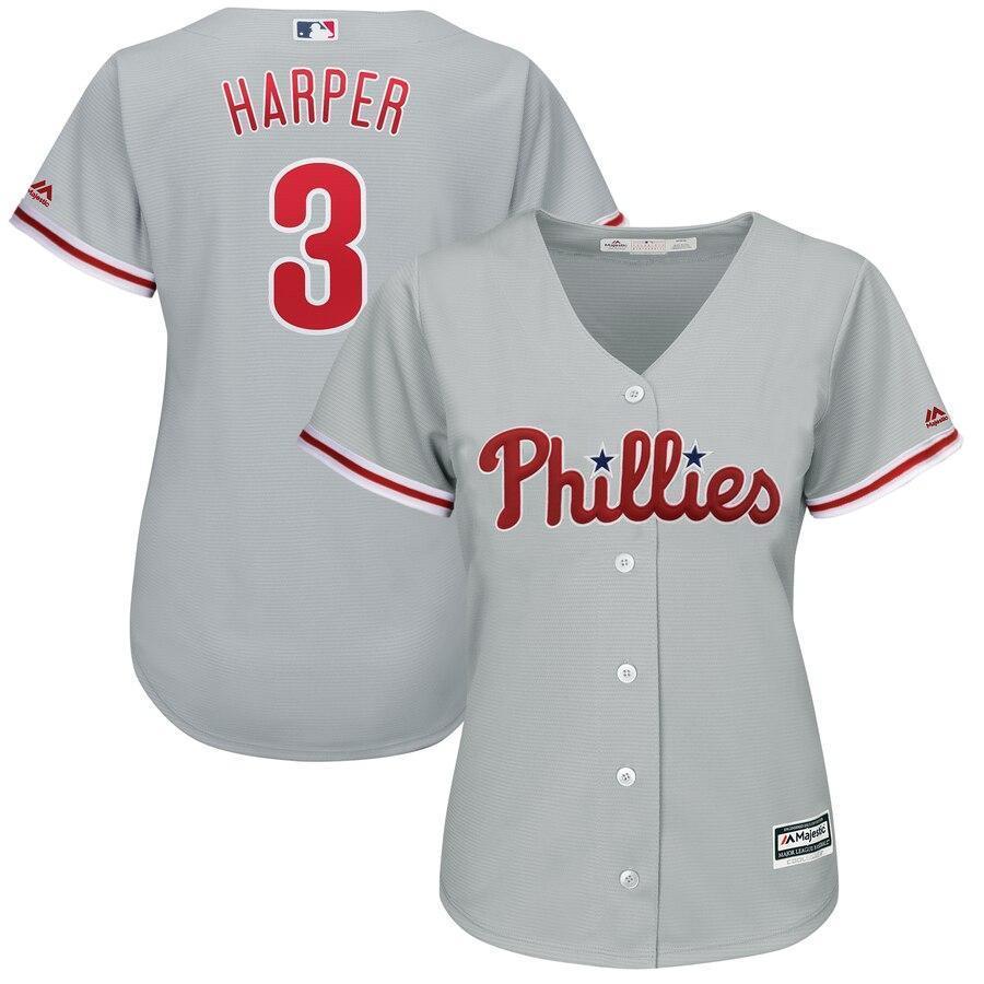 Bryce Harper Philadelphia Phillies Women's Away Official Cool Base Player Jersey