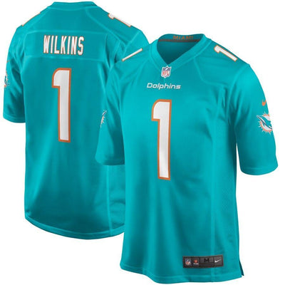 Christian Wilkins Miami Dolphins Game Jersey – Aqua