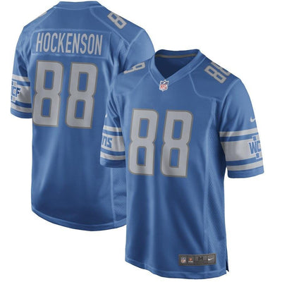 T.J. Hockenson Detroit Lions Game Jersey – Blue