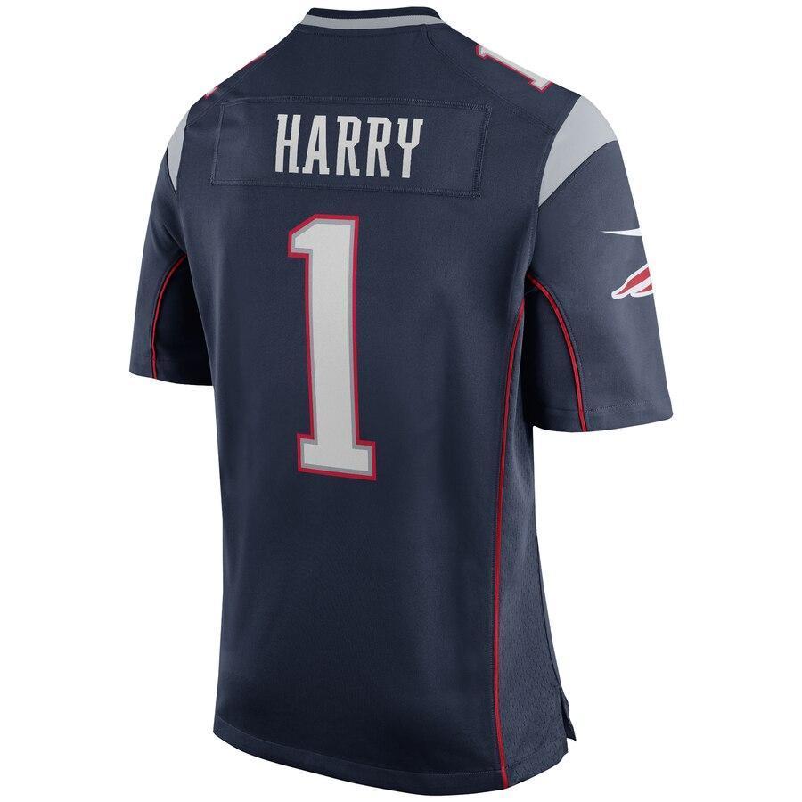 N'Keal Harry New England Patriots Game Jersey – Navy