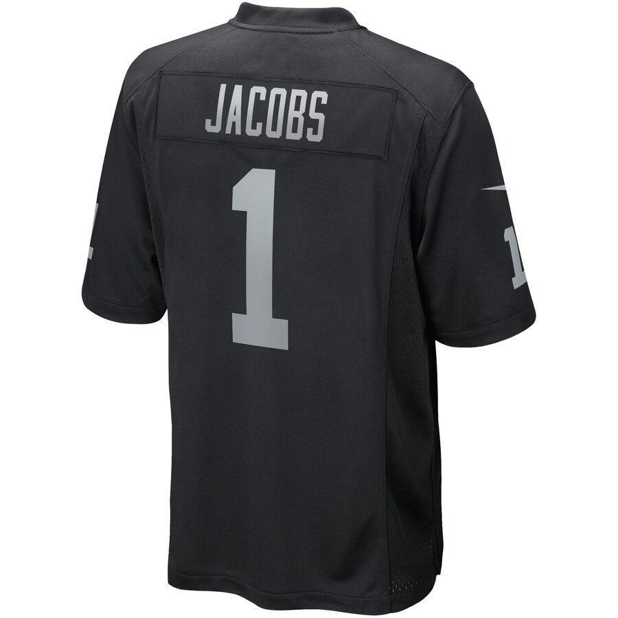 Josh Jacobs Oakland Raiders Game Jersey – Black