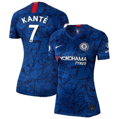 N'Golo Kante Chelsea Nike Women's 2019 Home Breathe Stadium Replica Jersey – Blue
