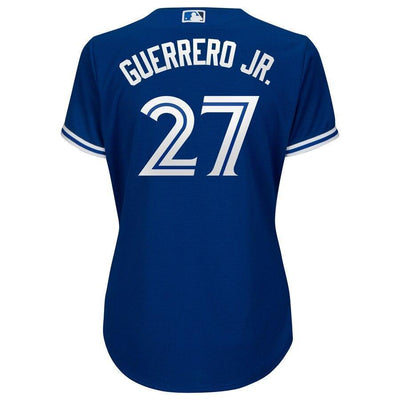 Vladimir Guerrero Jr. Toronto Blue Jays Women's Plus Size Cool Base Player Jersey – White