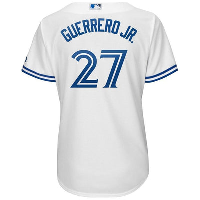 Vladimir Guerrero Jr. Toronto Blue Jays Women's Plus Size Cool Base Player Jersey – White