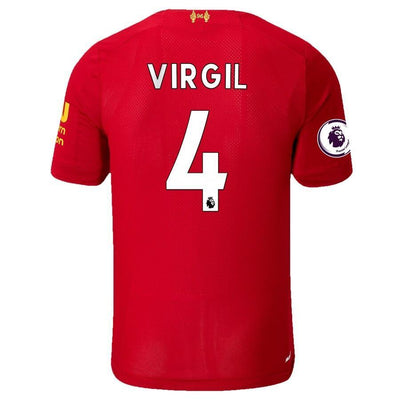 Virgil Van Dijk Liverpool New Balance 2019/20 Home Replica Player Jersey – Red