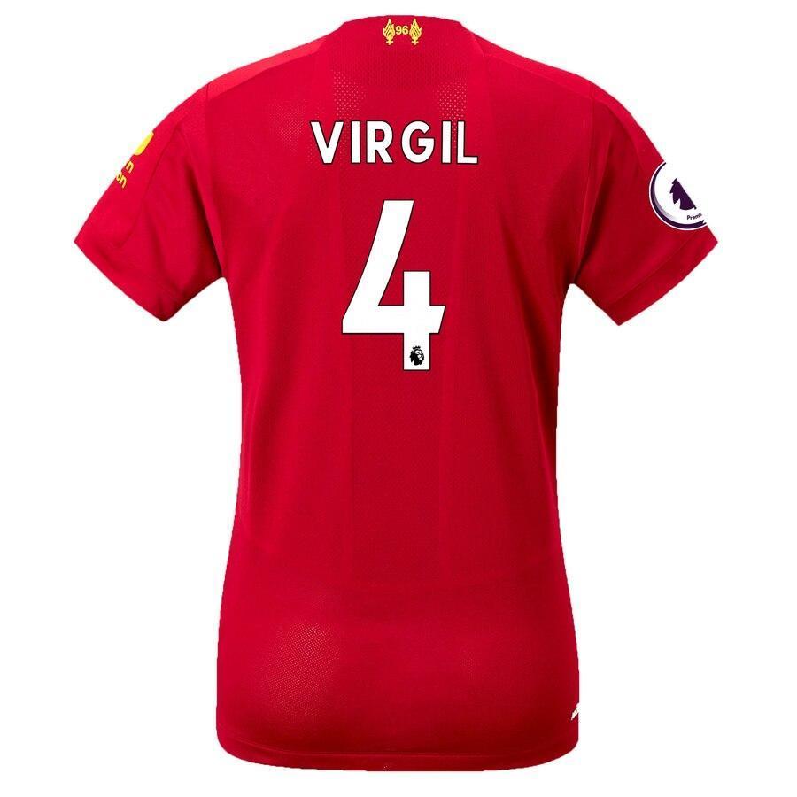 Virgil Van Dijk Liverpool New Balance Women's 2019/20 Home Replica Player Stadium Jersey – Red
