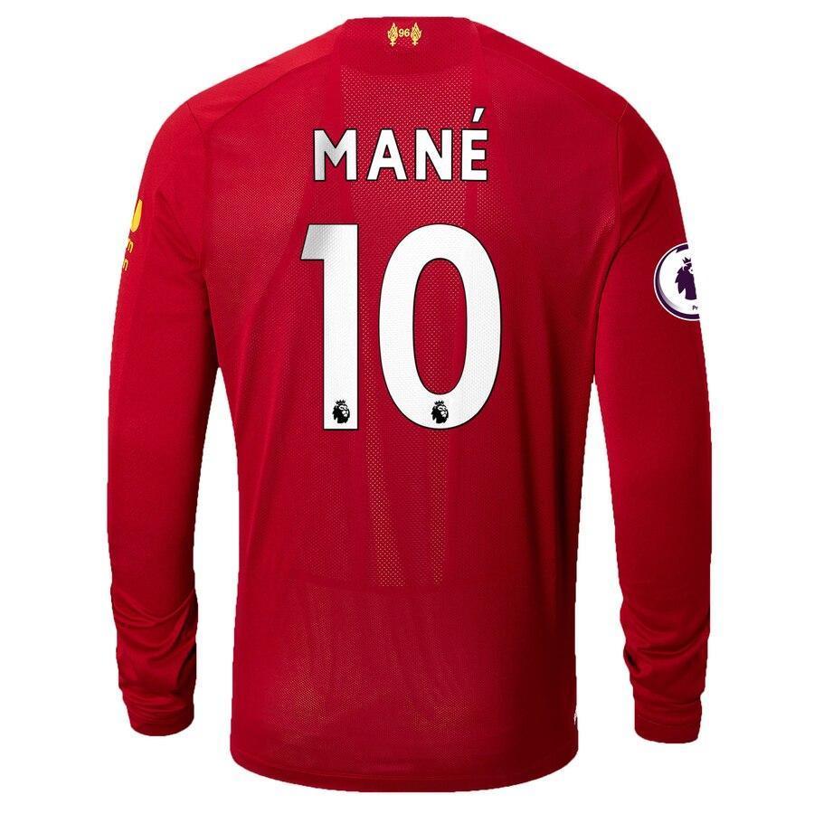 Sadio Mané Liverpool New Balance Youth 2019/20 Home Replica Player Long Sleeve Jersey – Red