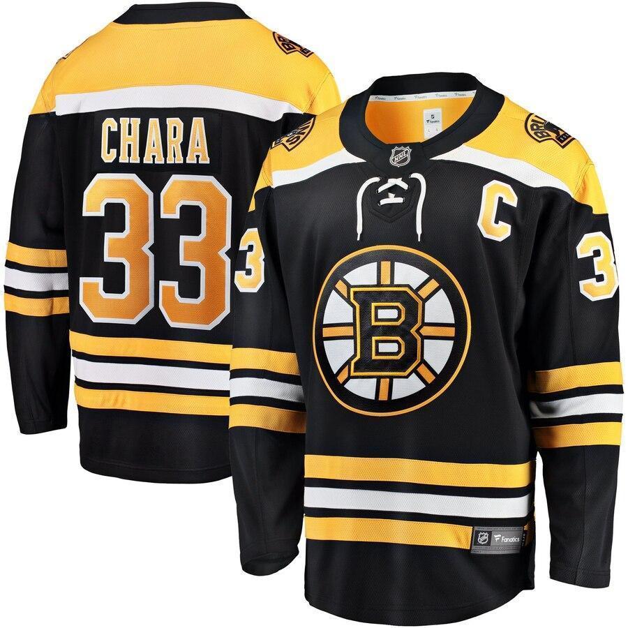 Zdeno Chara 33 Boston Bruins Youth Black Breakaway Home Jersey