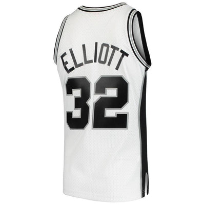 Sean Elliott San Antonio Spurs 1998-99 Hardwood Classics Swingman Jersey – White