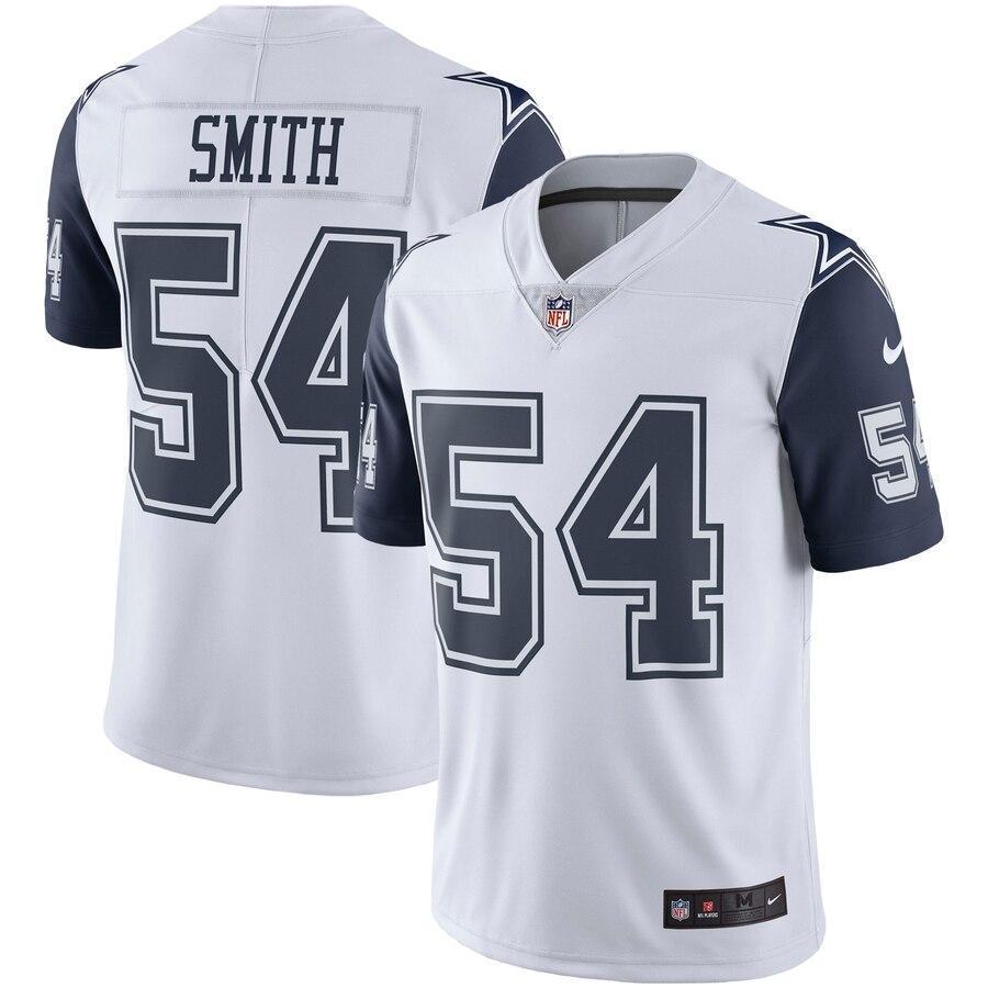 Jaylon Smith Dallas Cowboys White Color Rush Vapor Limited Jersey