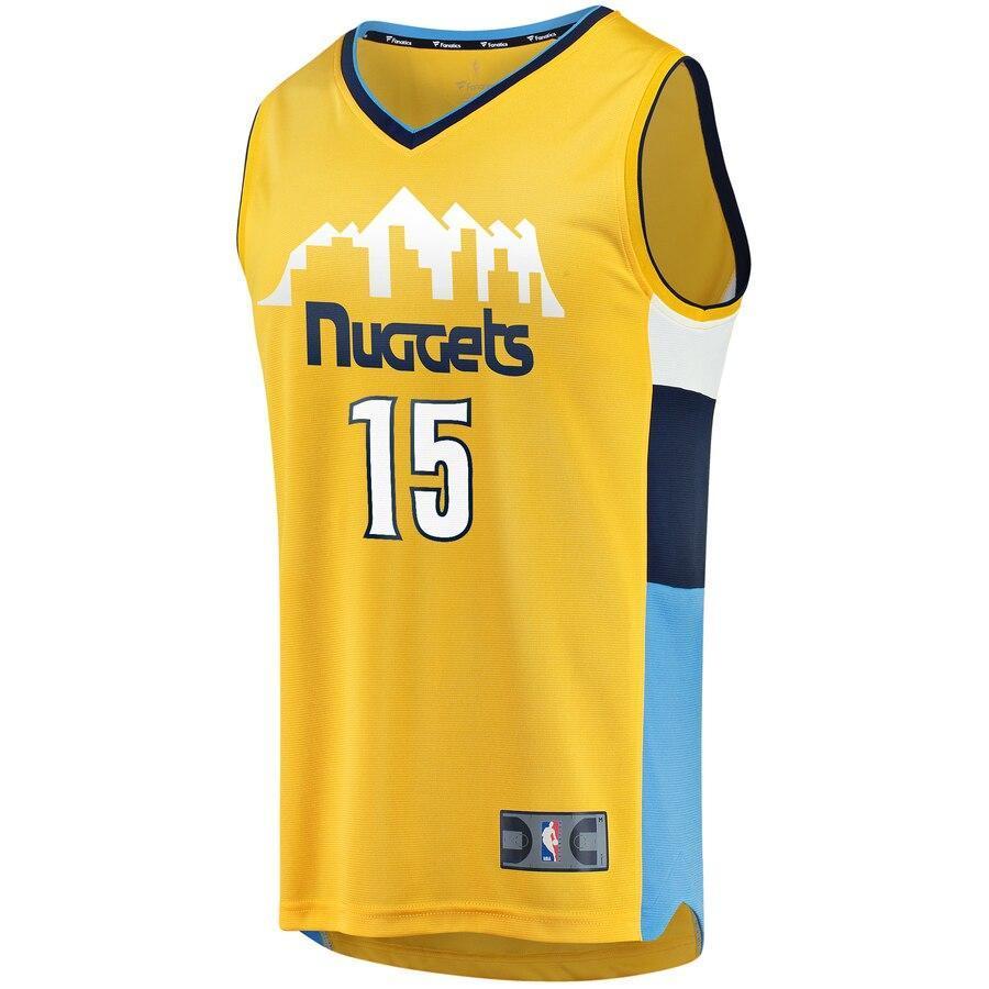 Nikola Jokic Denver Nuggets Gold Fast Break Replica Jersey - Statement Edition