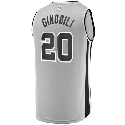 Manu Ginobili San Antonio Spurs Fast Break Replica Jersey - Association Edition
