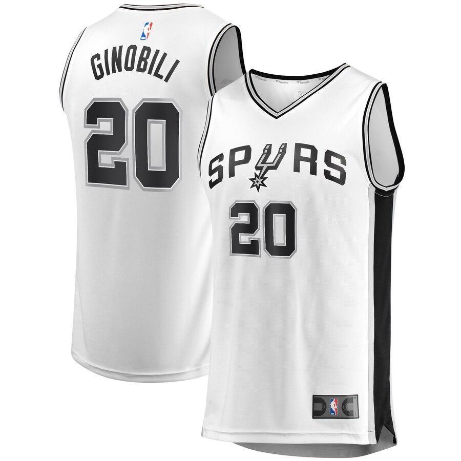 Manu Ginobili San Antonio Spurs Fast Break Replica Jersey - Statement Edition