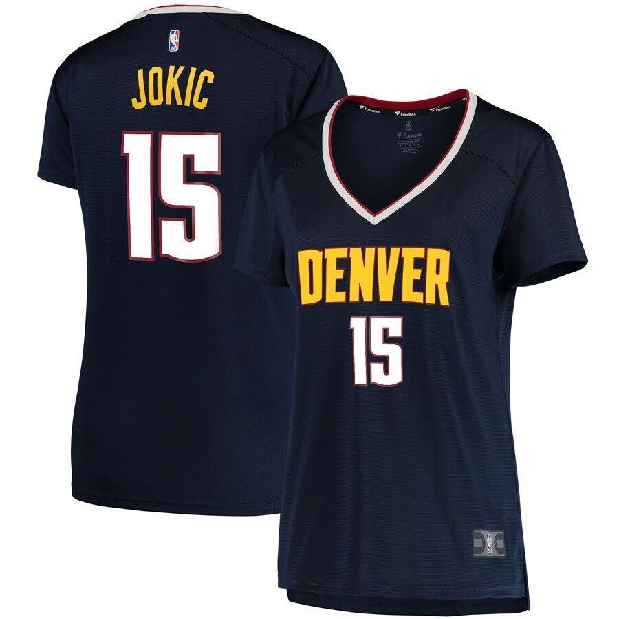 Nikola Jokic Denver Nuggets Women's Fast Break Replica Jersey - Icon Edition
