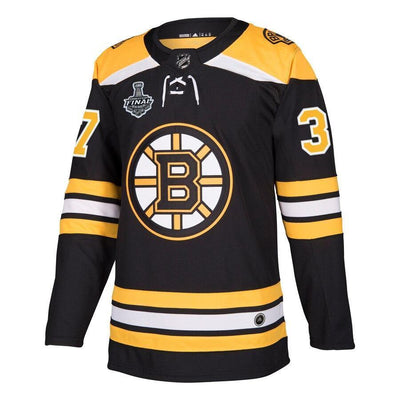 Patrice Bergeron Boston Bruins  2019 Stanley Cup Final Bound Home  Player Jersey – Black