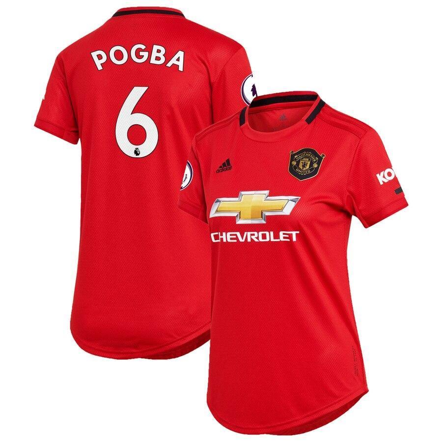 Paul Pogba Manchester United adidas Women's 2019/20 Home Replica Player Jersey – Red