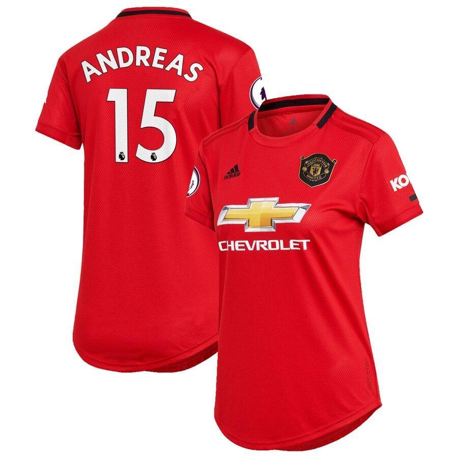 Andreas Pereira Manchester United adidas Women's 2019/20 Home Replica Player Jersey – Red