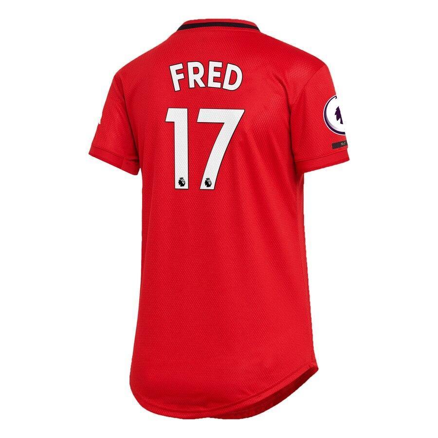 Fred Manchester United adidas Women's 2019/20 Home Replica Player Jersey – Red