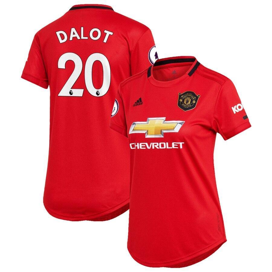 Diogo Dalot Manchester United adidas Women's 2019/20 Home Replica Player Jersey – Red