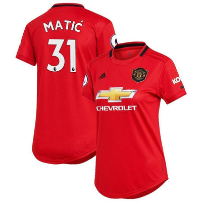 Nemanja Matic Manchester United adidas Women's 2019/20 Home Replica Player Jersey – Red