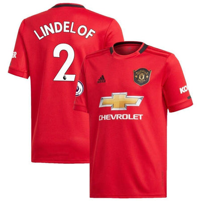 Victor Lindelöf Manchester United adidas Youth 2019/20 Home Replica Player Jersey – Red