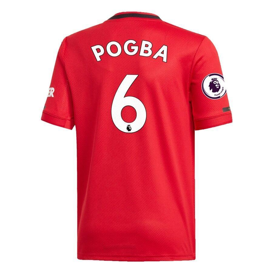 Paul Pogba Manchester United adidas Youth 2019/20 Home Replica Player Jersey – Red