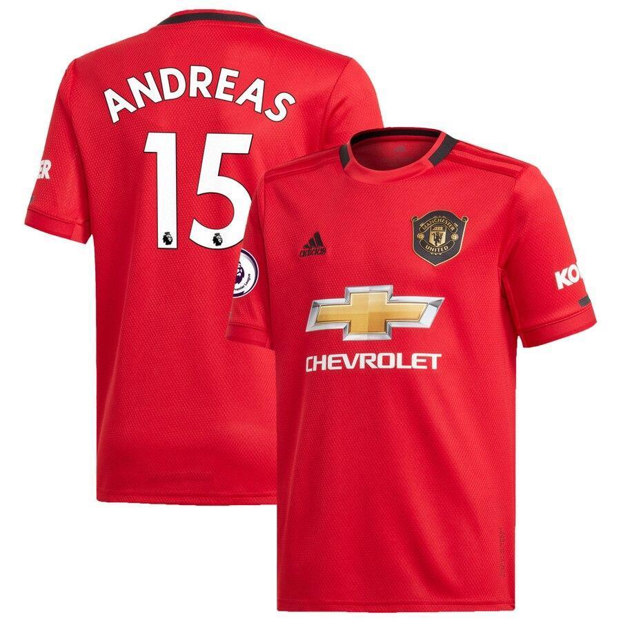 Andreas Pereira Manchester United adidas Youth 2019/20 Home Replica Player Jersey – Red