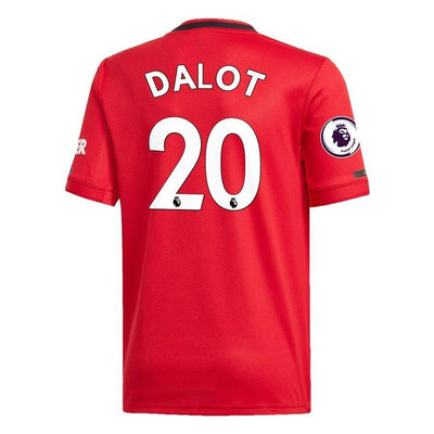 Diogo Dalot Manchester United adidas Youth 2019/20 Home Replica Player Jersey – Red