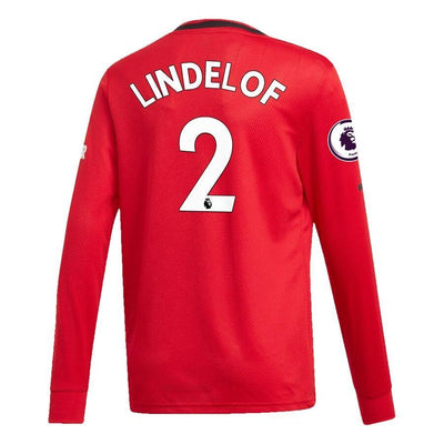 Victor Lindelöf Manchester United adidas Youth 2019/20 Home Replica Long Sleeve Player Jersey – Red