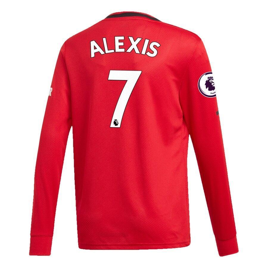 Alexis Sánchez Manchester United adidas Youth 2019/20 Home Replica Long Sleeve Player Jersey – Red