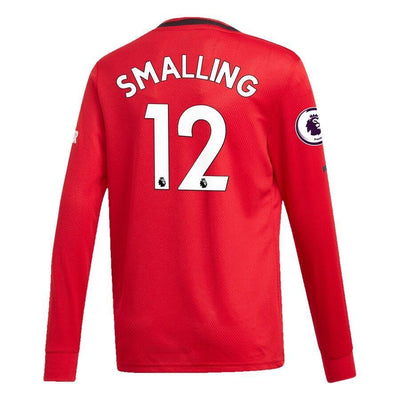 Chris Smalling Manchester United adidas Youth 2019/20 Home Replica Long Sleeve Player Jersey – Red